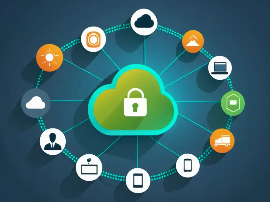 Un complejo entramado de dispositivos IoT interconectados, mostrando electrodomésticos inteligentes, dispositivos portátiles y sensores industriales