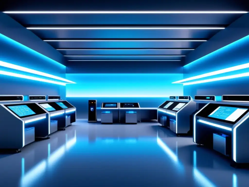Instalación industrial futurista: eficiencia y tecnología IoT Complejo industrial futurista, eficiente e innovador con sistemas IoT