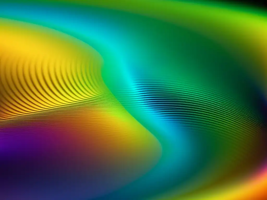 Nanomaterial fotónico: ingeniería lumínica de vanguardia Detalle impresionante de nanomateriales fotónicos para tecnologías emergentes, con estructuras nano precisas y colores iridiscentes cambiantes