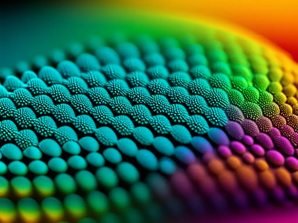 Nanoestructuras vívidas: tecnología nanocubierta en la vida diaria Detalle vibrante de nanotecnología en la vida cotidiana, revelando nanoestructuras y beneficios potenciales