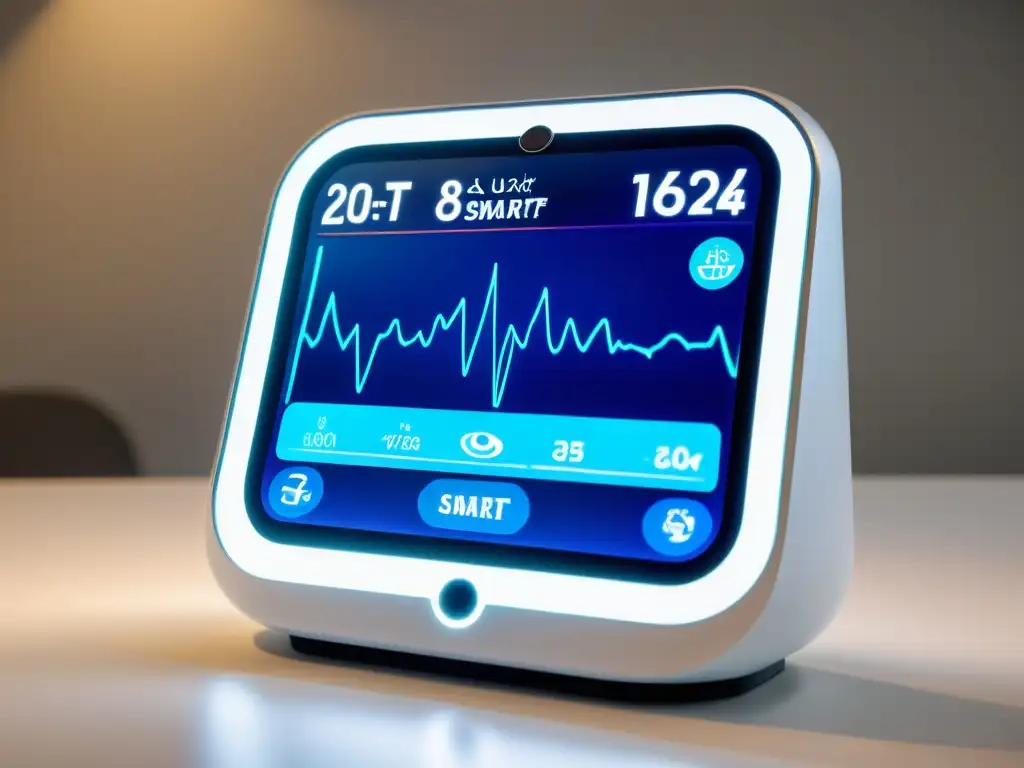 Un dispositivo médico inteligente con conectividad IoT, monitoreo de signos vitales y alertas de salud en tiempo real