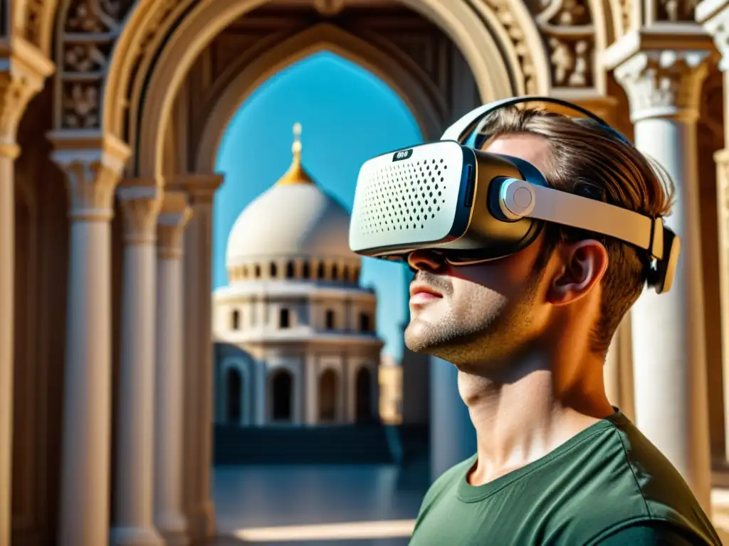 Emocionante paseo virtual por edificaciones históricas VR, mostrando asombrosa recreación 3D de un monumento histórico