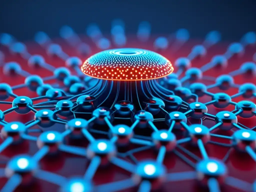 Un enjambre de nanorobots recorre un vaso sanguíneo, con diseño metálico y propulsores