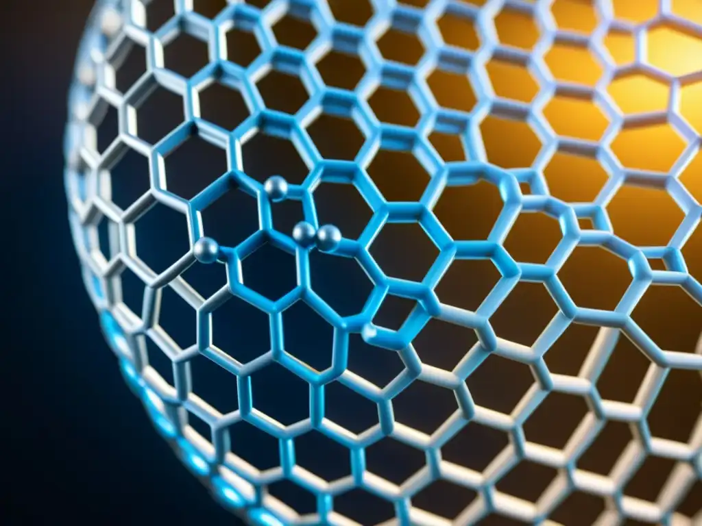 Una estructura de nanomateriales termoeléctricos eficientes muestra una disposición atómica intrincada, iluminada en azul futurista