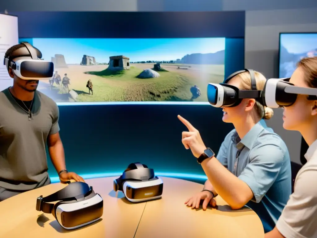 Estudiantes exploran campo de batalla histórico en viajes virtuales educativos en realidad virtual