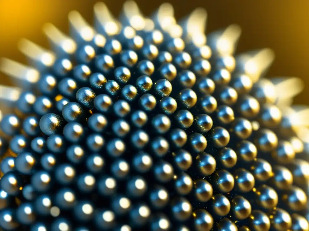 Un fascinante close-up de nanopartículas de plata reflejando la luz en una solución clara