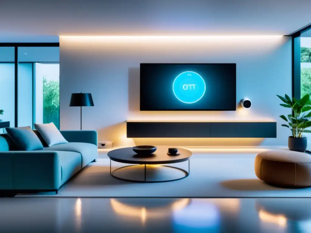 Un hogar moderno e inteligente con dispositivos IoT, prevención ciberespionaje dispositivos IoT