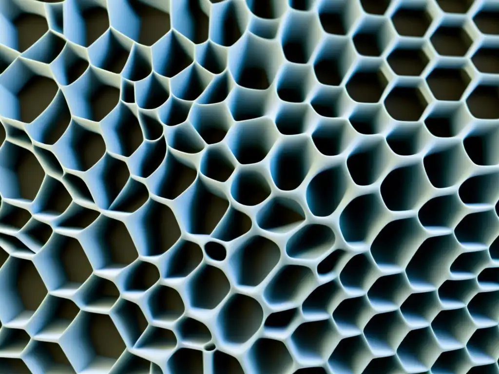 Imagen de nanofibras para materiales avanzados con estructura sofisticada y aspecto moderno, capturando su potencial revolucionario