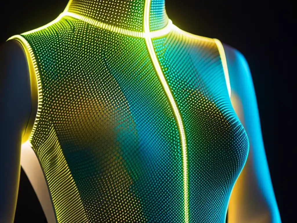 Una imagen de alta resolución muestra tecnología textil para wearables en moda