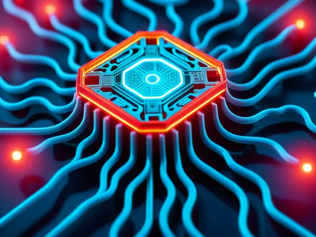 Increíble nanorobot navegando por vasos sanguíneos Un nanobot navega por una red de vasos sanguíneos, mostrando el potencial gigantesco de la nanotecnología integrada en el cuerpo humano