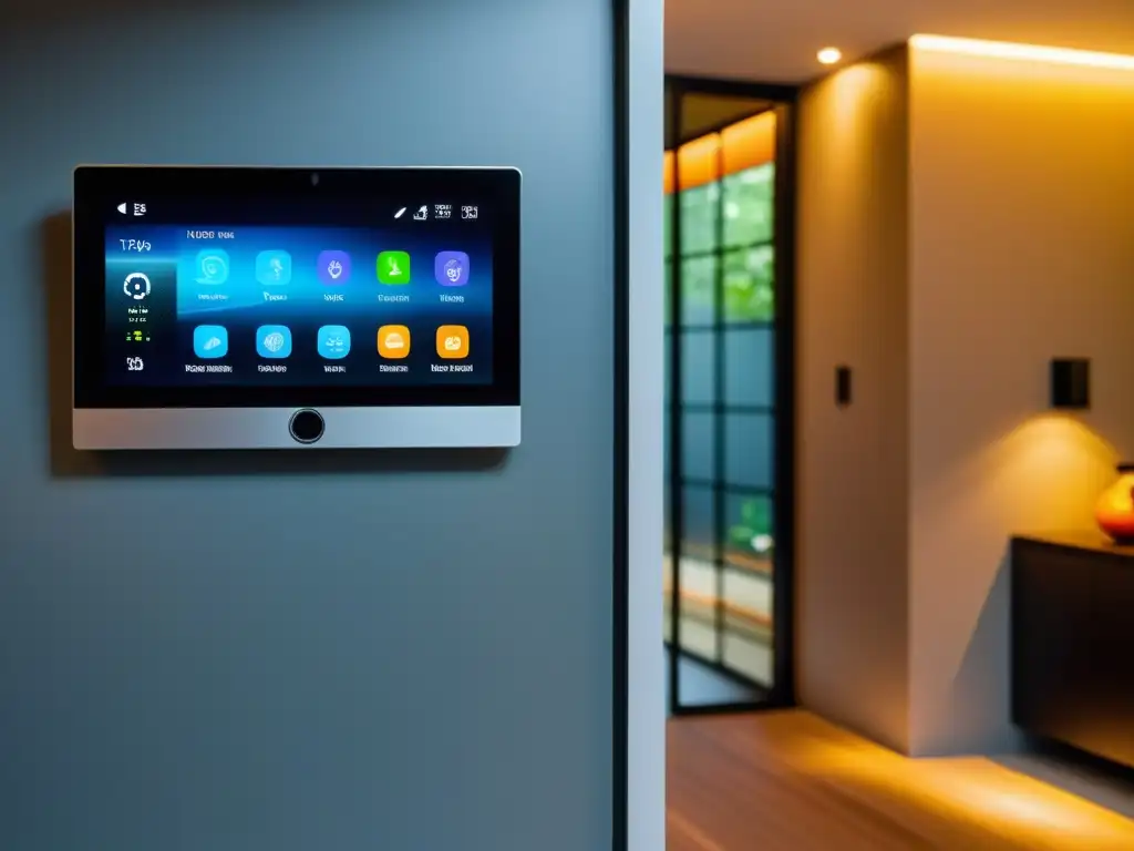 Panel de control inteligente para hogar, con pantalla táctil personalizable y dispositivos conectados