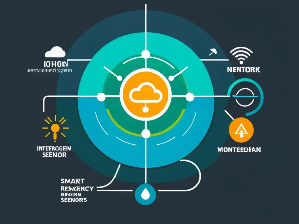 Red de dispositivos IoT para prevención de desastres, con sensores y alertas automáticas