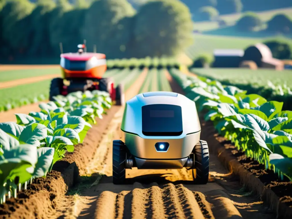 Robot autónomo en campo agrícola, desafíos y tradiciones en agricultura autónoma