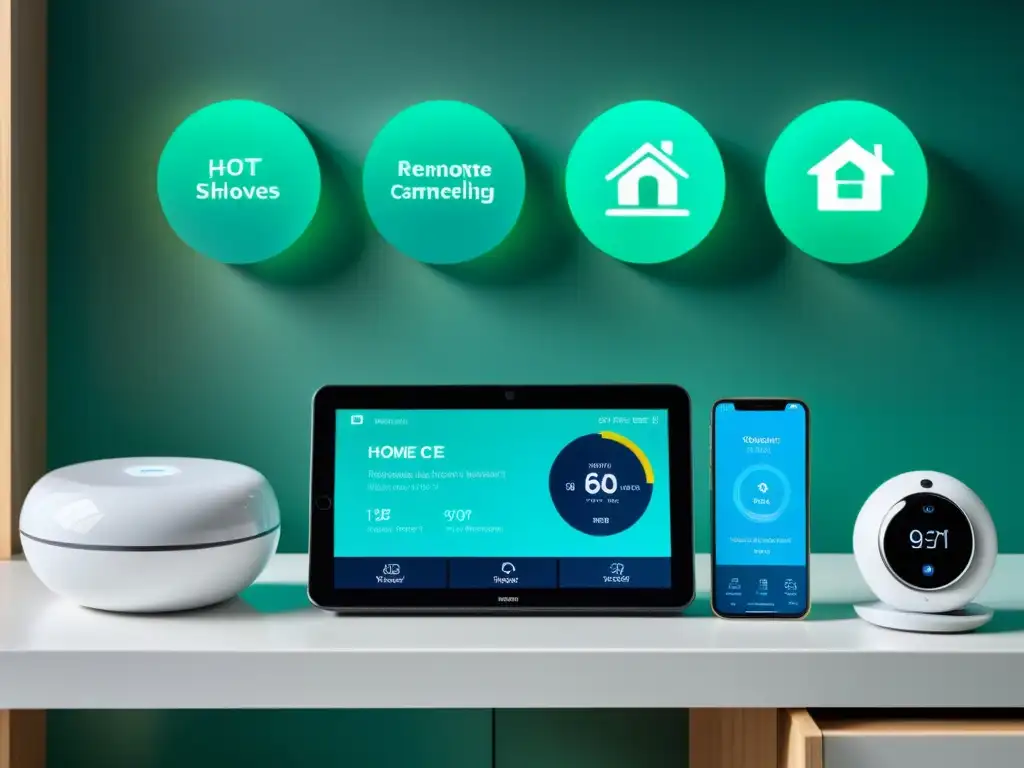 Un sistema domótico moderno controlando la asistencia domiciliaria con IoT, monitoreando datos de salud y brindando asistencia remota