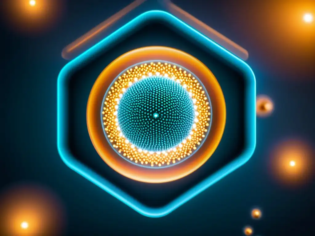 Nanocápsulas de sistemas de liberación de fármacos en líquido futurista, rodeadas de equipamiento científico de vanguardia