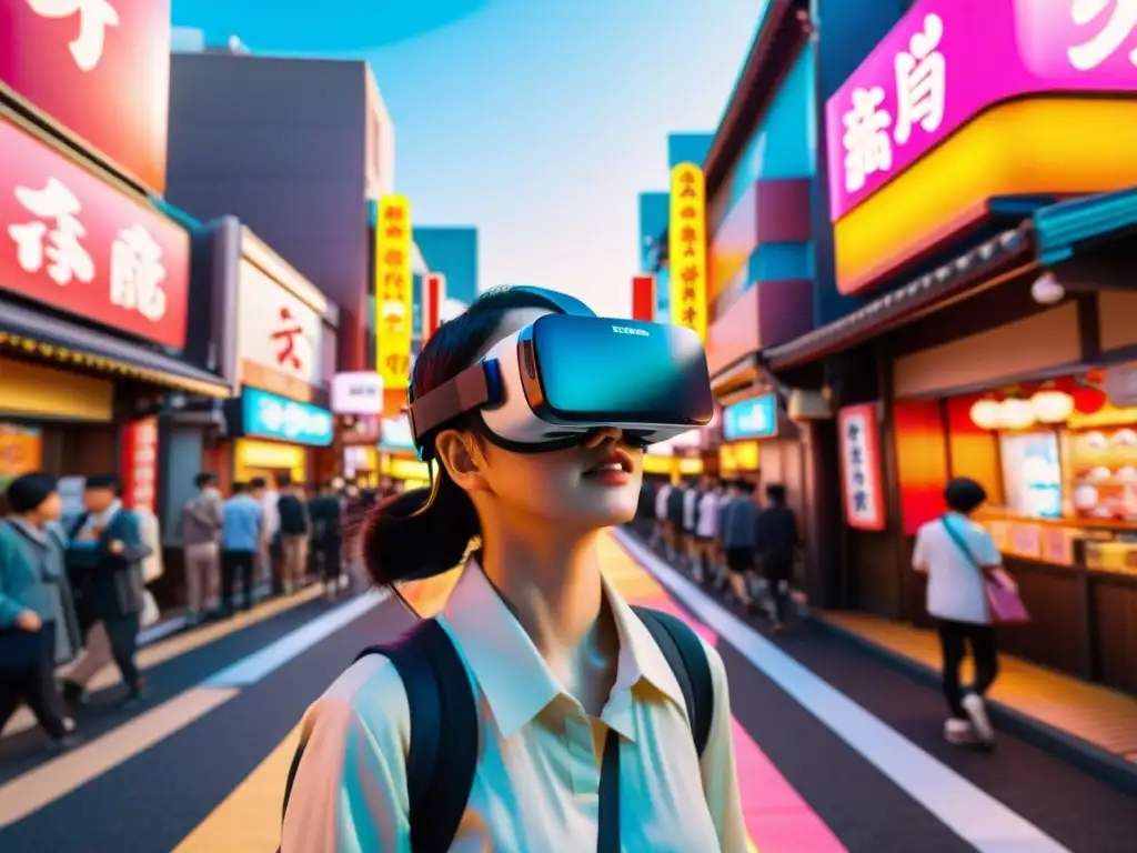 Sumérgete en la vibrante ciudad japonesa a través de la realidad virtual en aprendizaje de idiomas