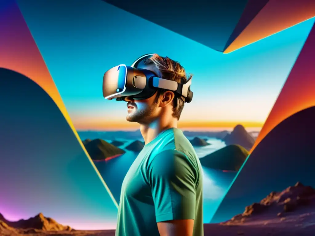 Un viaje emocional impactante a través del diseño de realidad virtual, inmerso en un mundo futurista y cautivador