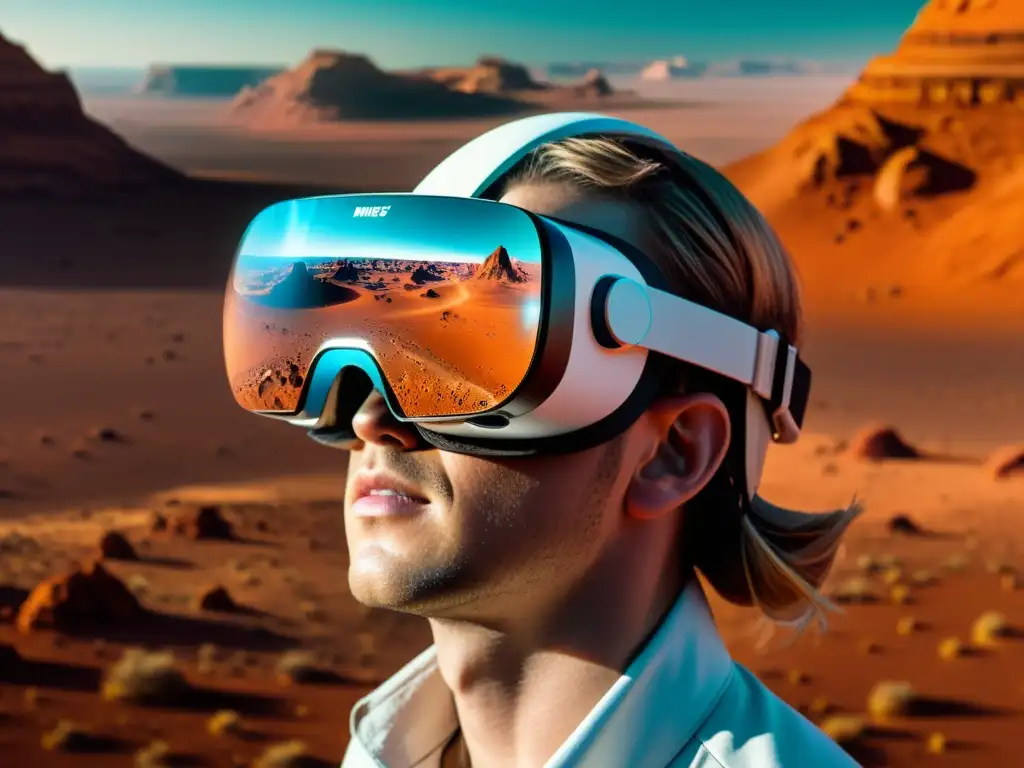 Viajes Virtuales a Marte con Realidad Aumentada: Experiencia inmersiva de Marte a través de un visor de realidad virtual