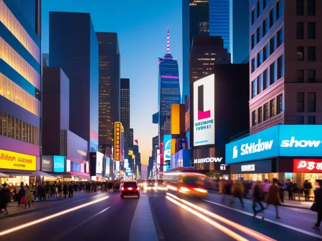 Una vibrante escena urbana nocturna con luces de neón y edificios modernos, capturando la energía de respuestas efectivas situaciones críticas urbanas