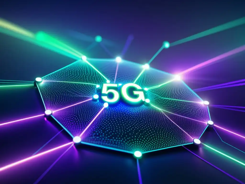 Una visualización detallada y futurista del cifrado en redes 5G: seguridad de datos